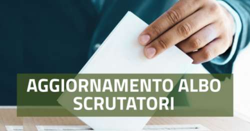 Aggiornamento dell�Albo unico comunale degli scrutatori dei seggi elettorali